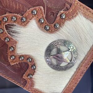 Cowhide leather wallet
